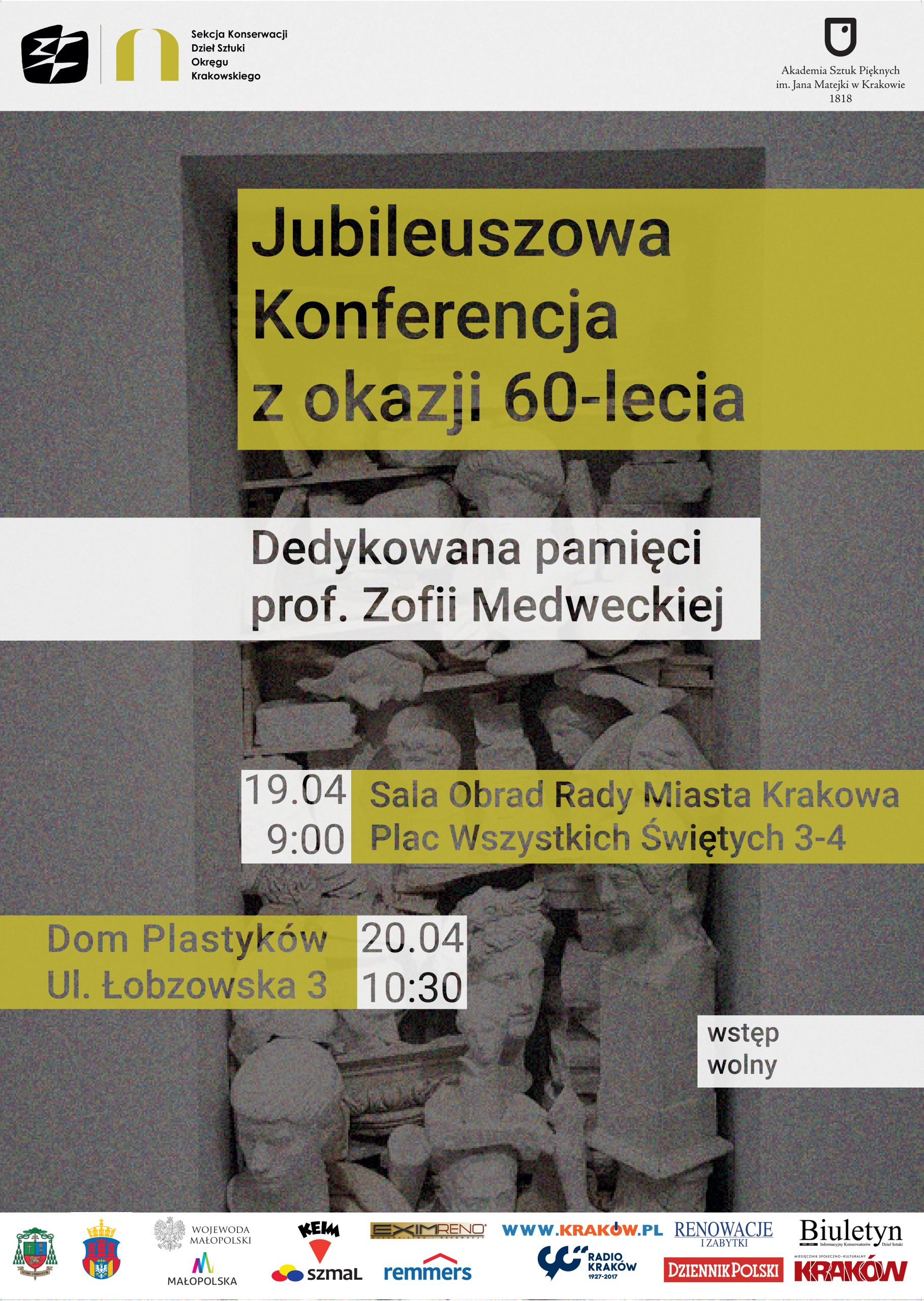 Jubileuszowa Konferencja z okazji 60-lecia Sekcji konserwacji i restauracji dzieł sztuki ZPAP