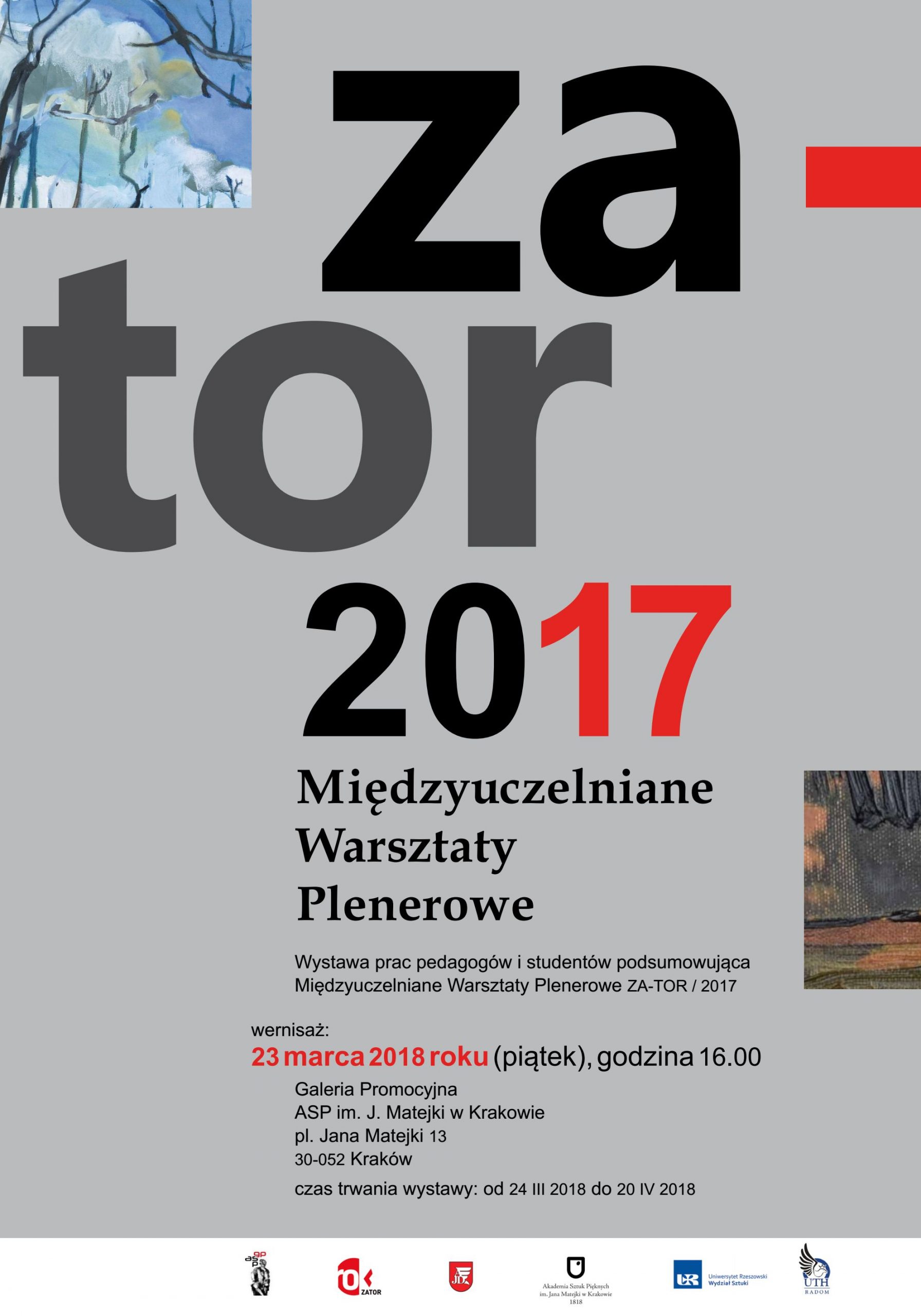 Wernisaż wystawy ZA-TOR 2017 Międzyuczelniane Warsztaty Plenerowe