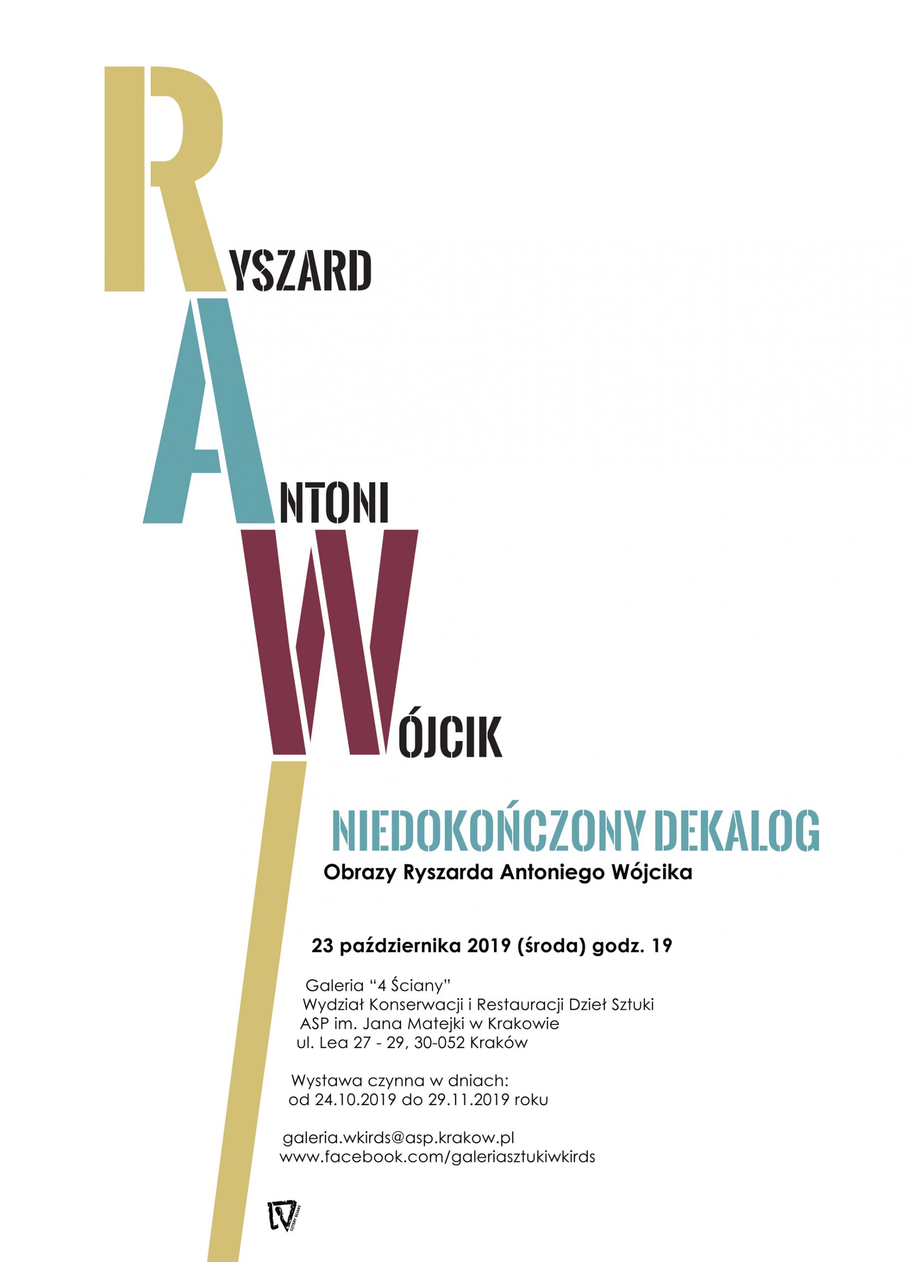 „Niedokończony Dekalog” obrazy Ryszarda Antoniego Wójcika