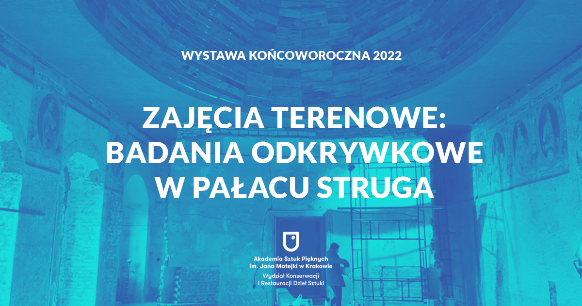 Wystawa 2022: Zajęcia terenowe – badania odkrywkowe nawarstwień ściennych w Pałacu Struga na Dolnym Śląsku (PKiRMŚ)