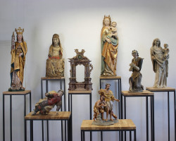 Ekspozycja obiektów będących przedmiotami działań studentów w trakcie zajęć, Pracownia Konserwacji i Restauracji Rzeźby Drewnianej Polichromowanej , rok akademicki 2020/2021, fot. dr Janusz Sarkowicz Ekspozycja obiektów będących przedmiotami działań studentów w trakcie zajęć, Pracownia Konserwacji i Restauracji Rzeźby Drewnianej Polichromowanej , rok akademicki 2020/2021, fot. dr Janusz Sarkowicz