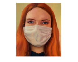 Monika Stobiecka, (II rok), temat: Spotkanie, Studium Malarstwa, rok akademicki 2020/2021, fot. dr Szymon Wojtanowski